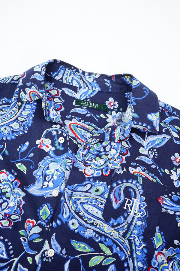 "LAUREN RALPH LAUREN" -Paisley Pattern L/S Shirt-