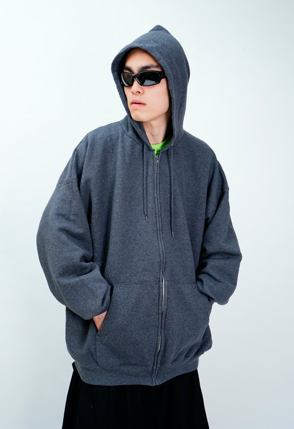 90's "Hanes" -Sweat Zip Parka-
