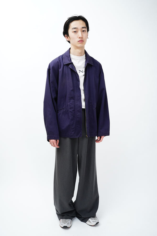 90's "ARMANI JEANS" -Cotton Twill Zip Up Jacket-