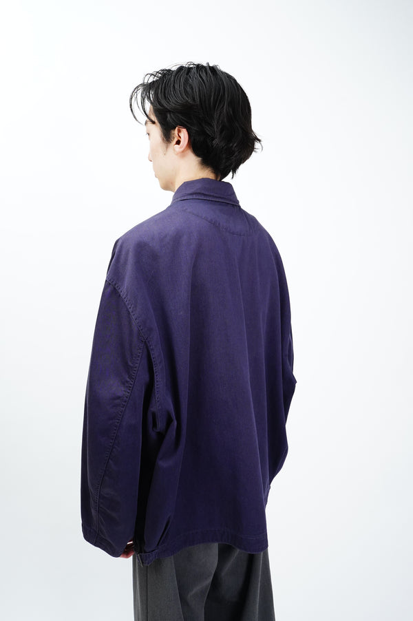 90's "ARMANI JEANS" -Cotton Twill Zip Up Jacket-
