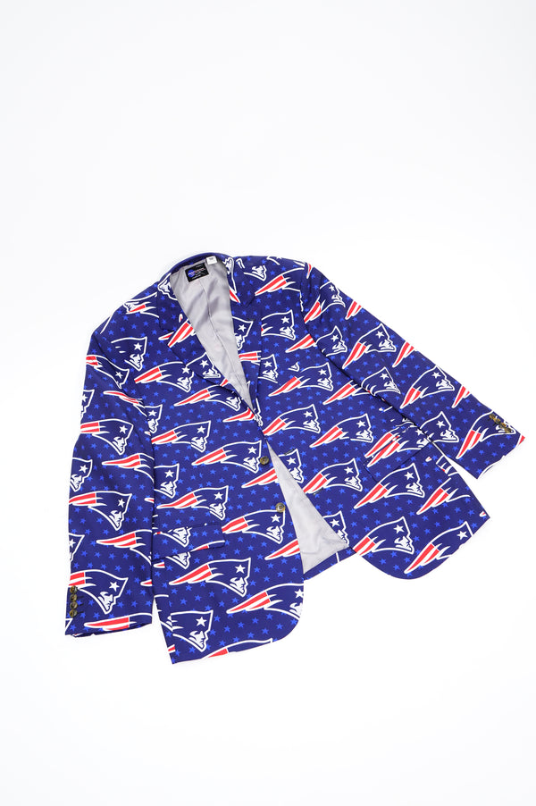 "New England Patriots" -All Over Pattern Polyester Jacket-