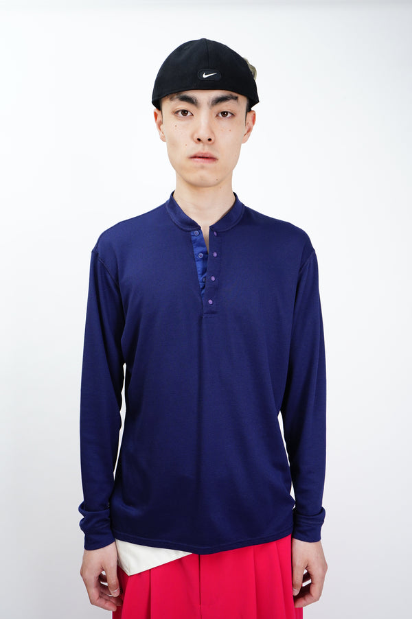 90's "Patagonia" -"CAPILENE" Henry Neck L/S Tee-