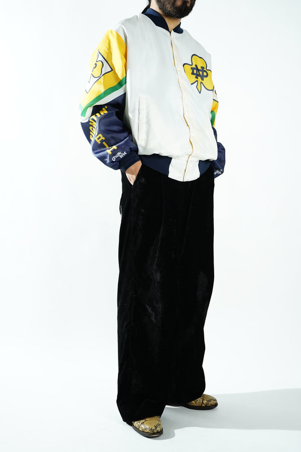 80's Chalk Line -"NOTRE DAME" Nylon Stadium Jacket-