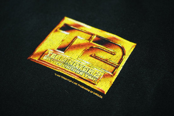 90's "TERMINATOR 2" -Movie Printed Crew Neck Sweat Shirt-