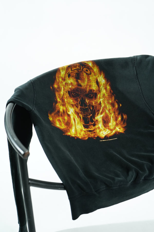 90's "TERMINATOR 2" -Movie Printed Crew Neck Sweat Shirt-
