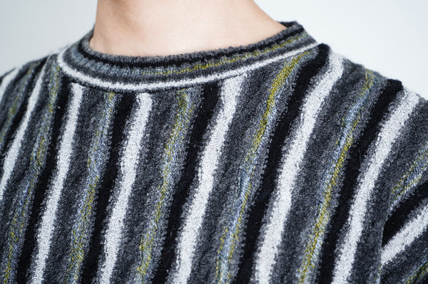 “Protege” —Crew Neck 3D Knit Sweater-