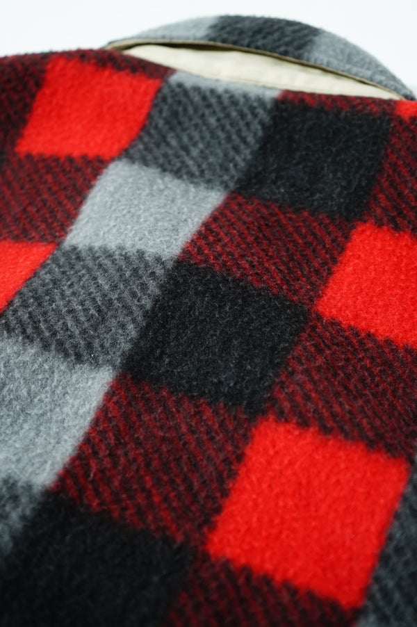 2000's "POLO GOLF RALPH LAUREN" -Block Check Pattern Fleece Swing Top-