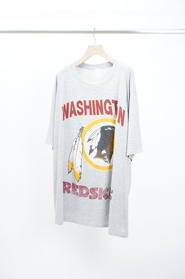 80's "WASHINGTON REDSKINS" -Logo Print S/S Tee-