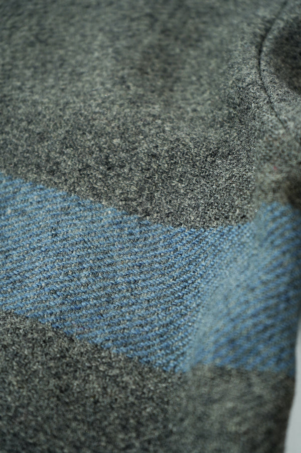 40's "MYER WOOLEN MILL" -Border Pattern Wool Skipper Pullover