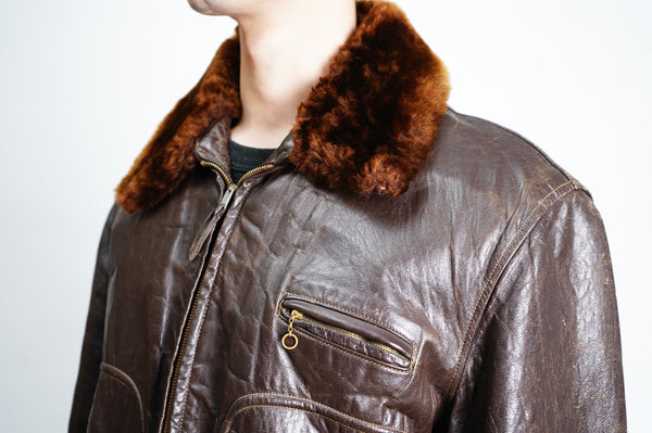 50’s ”UNKNOWN” -Goat Skin Leather Jacket-