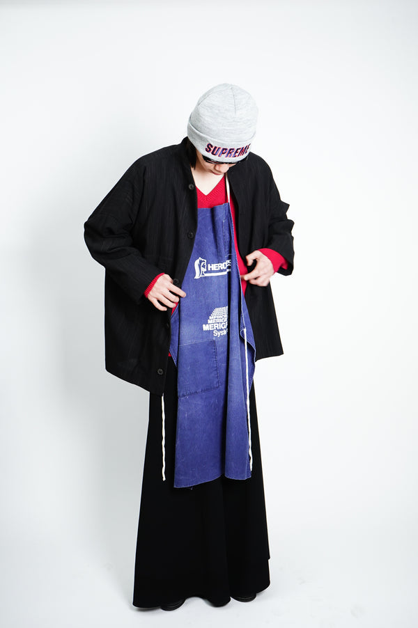 70's "HERCULES" -Logo Printed Denim Apron-