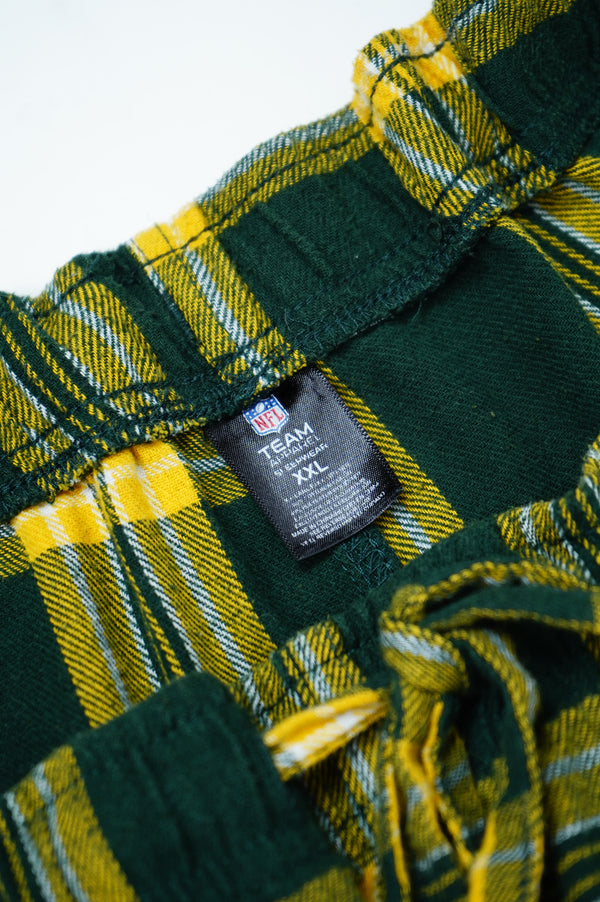 “GREEN BAY PACKERS” -Check Patterned Pajama Pants-
