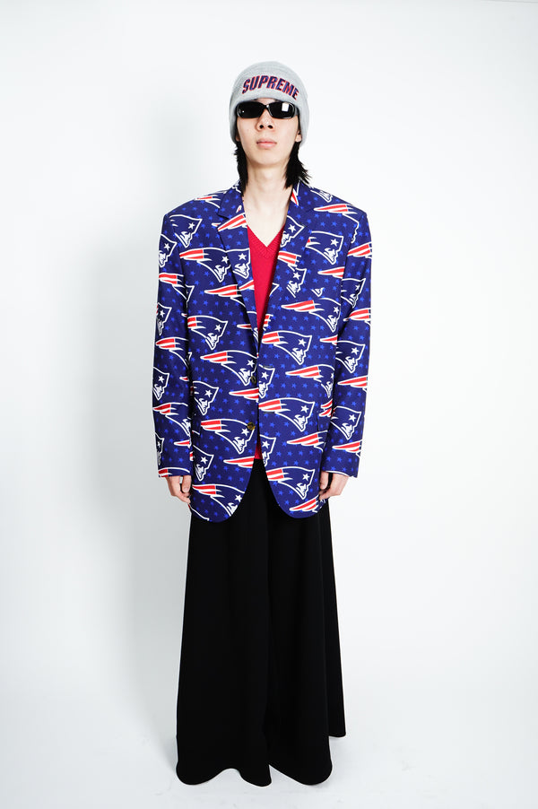 "New England Patriots" -All Over Pattern Polyester Jacket-