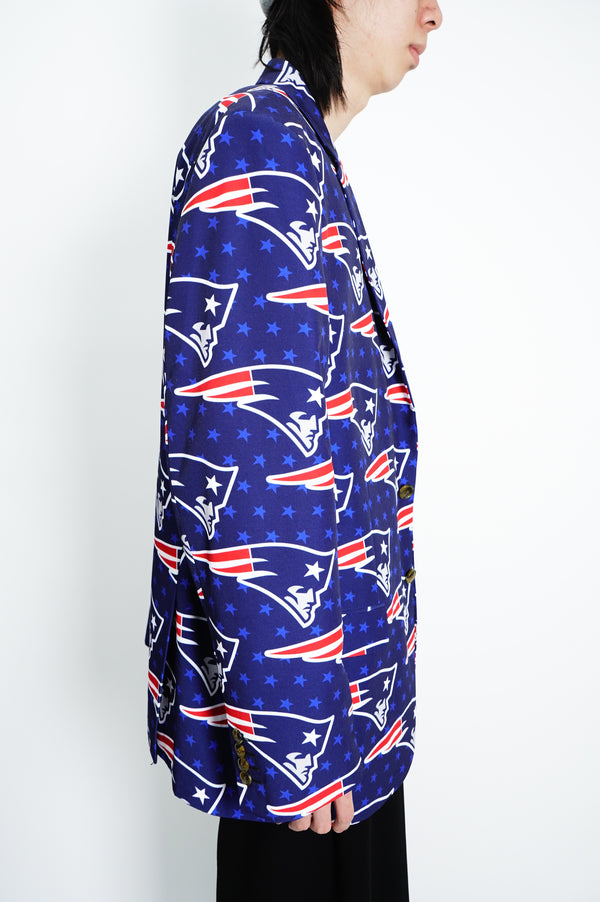 "New England Patriots" -All Over Pattern Polyester Jacket-