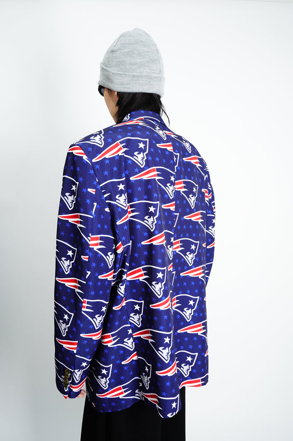 "New England Patriots" -All Over Pattern Polyester Jacket-