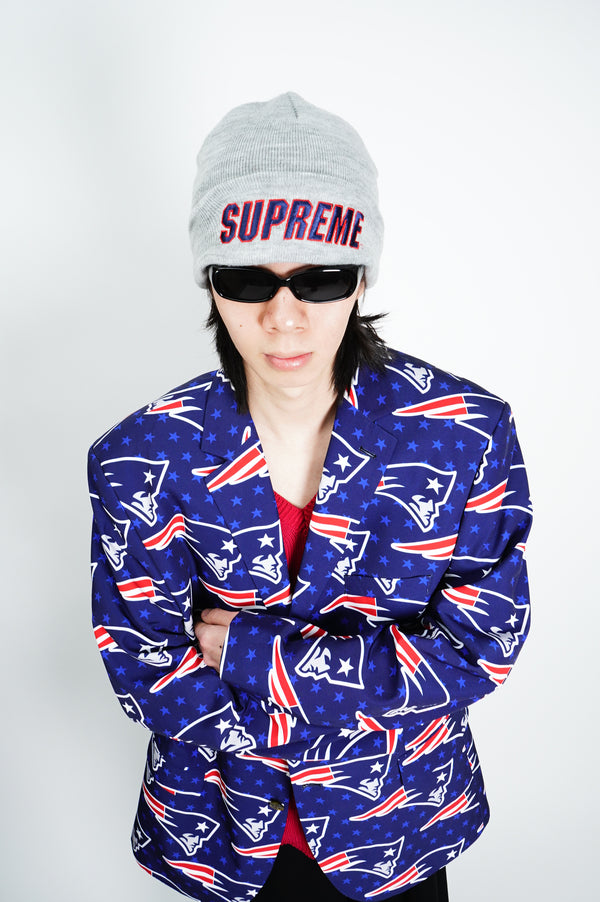"New England Patriots" -All Over Pattern Polyester Jacket-