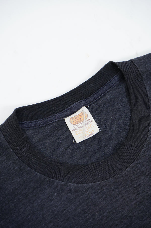80's "PLYMOUTH MILLS" -Flocky Print S/S Tee-