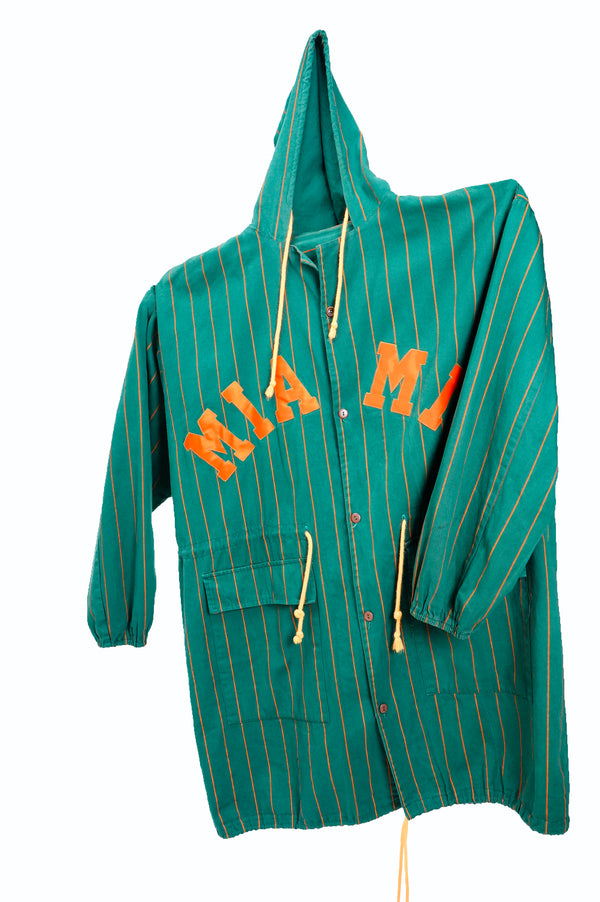 70's "Miami Hurricanes" -Logo Wappen Hooded Coat-