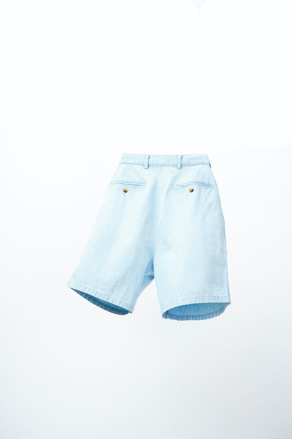 90's "nautica" -Two Tuck Cotton Shorts-
