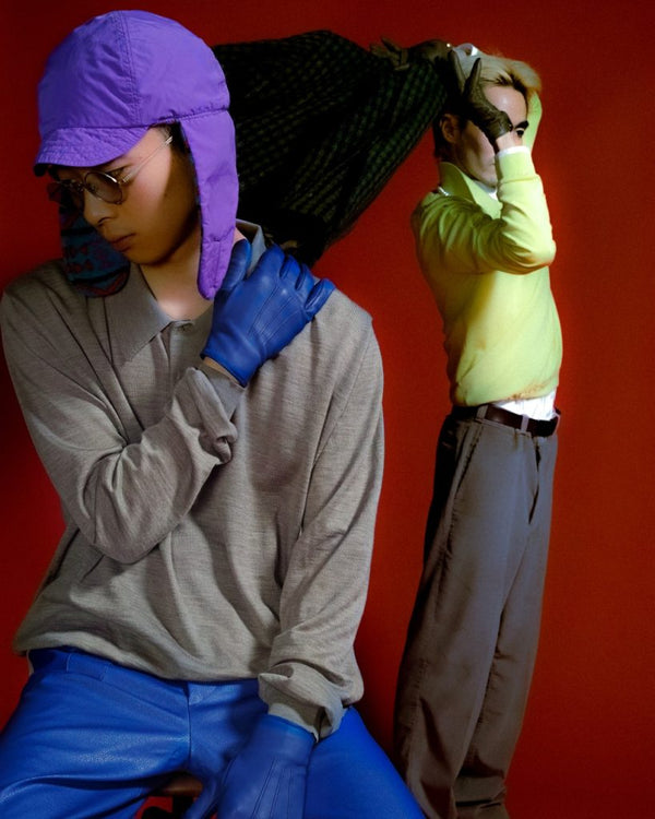 -18Finezza Knit Polo L/S-