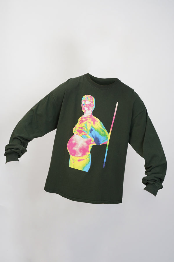 2018`s "UNKNOWN" -"Brockhampton/Iridescence" Printed L/S Tee-