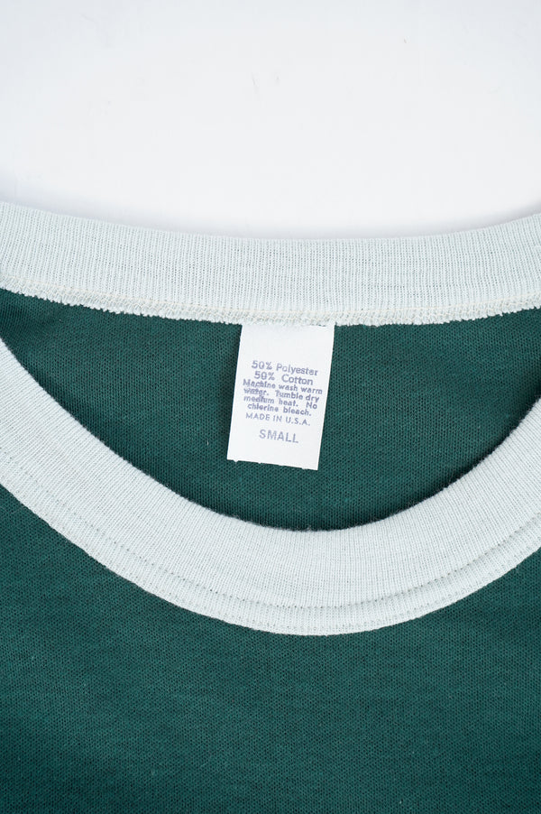 80`s "UNKNOWN" -Smurf Logo Printed Three-quarter Tee -