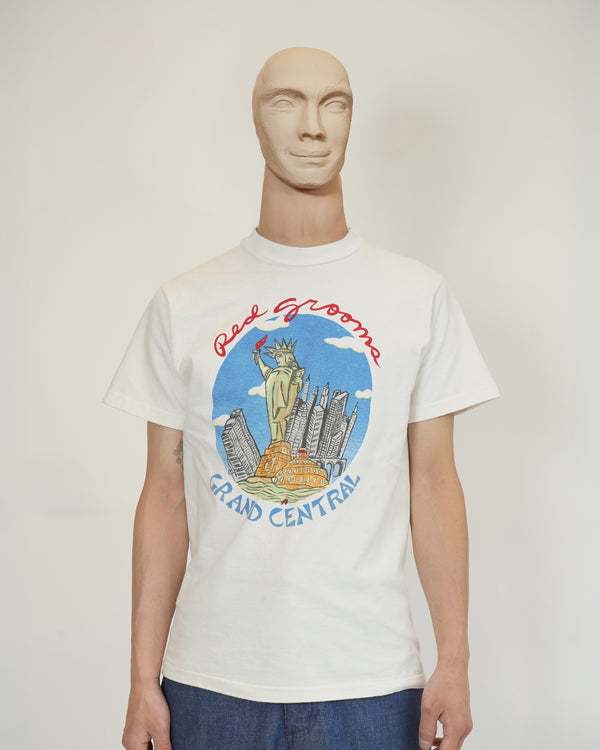 "HANES" -"GRAND CENTRAL" Printed S/S Tee-