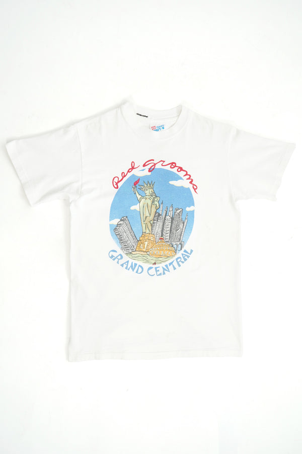 "HANES" -"GRAND CENTRAL" Printed S/S Tee-