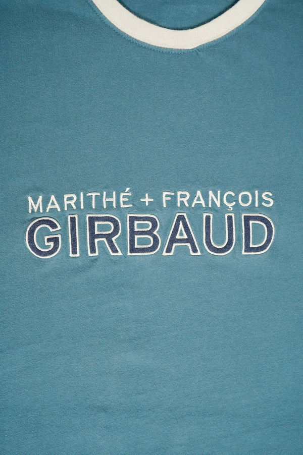 "MARITHE FRANCOIS GIRBAUD" -Logo Embroidery S/S Ringer Tee-