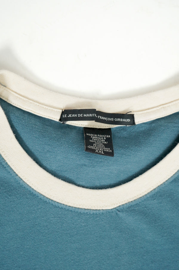 "MARITHE FRANCOIS GIRBAUD" -Logo Embroidery S/S Ringer Tee-