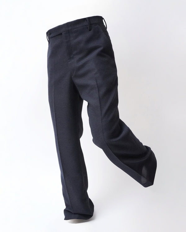 -Mesh Flared Trousers-