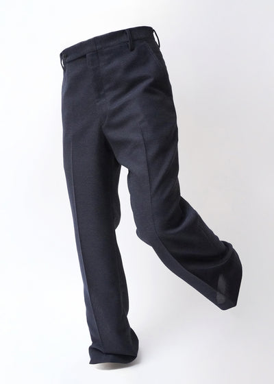 -Mesh Flared Trousers-
