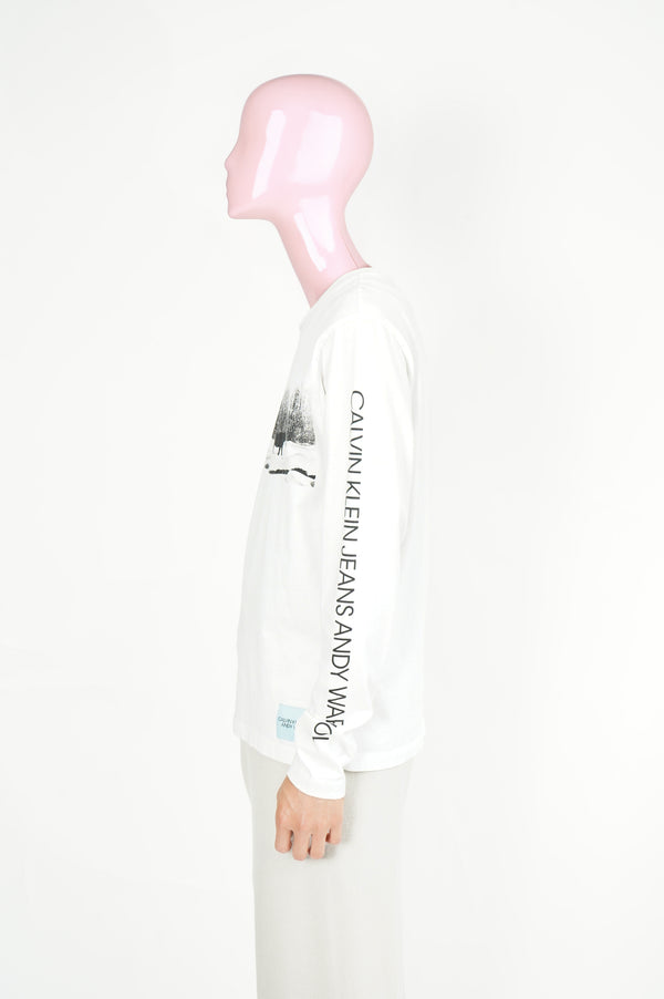 "CALVIN KLEIN JEANS" -"ANDY WARHOL"Printed L/S Tee-