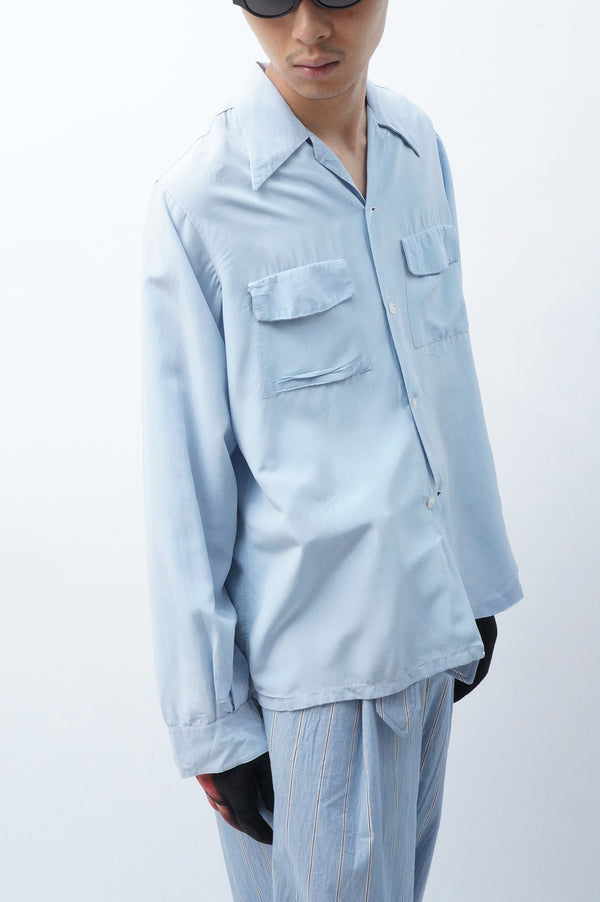 50's "APOLLO" -L/S Silk Shirt-