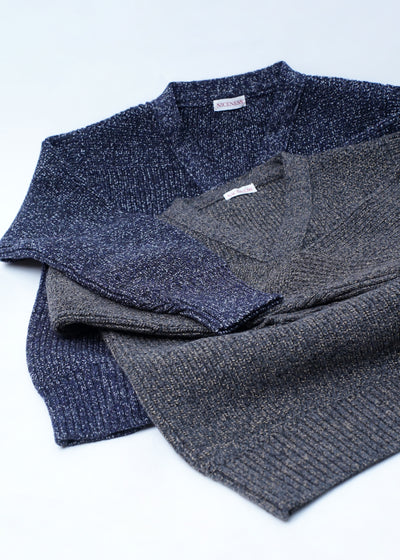 B.BILLIE -Wool Chambray Mechanical Beach Sweater