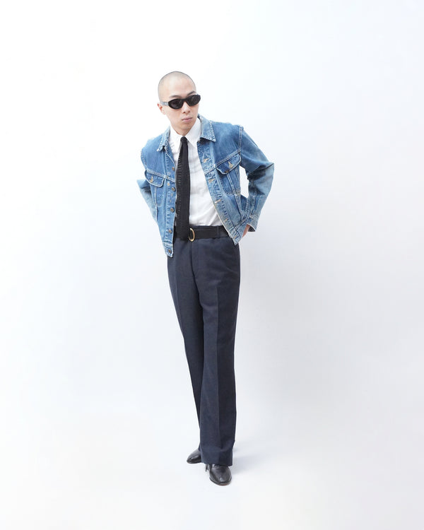 -Mesh Flared Trousers-