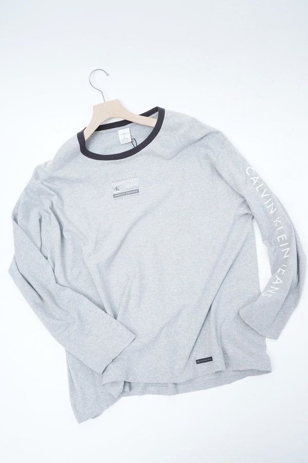 2000’s “CK Calvin Klein Jeans” -Logo Printed L/S Tee-