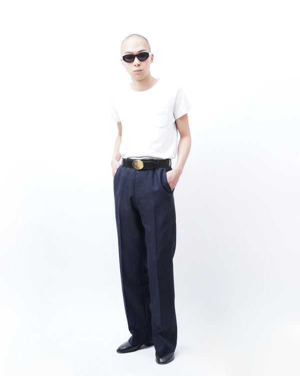 -Mesh Flared Trousers-