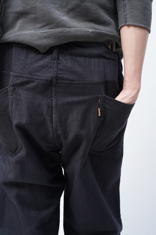 N.CLAPTON -Semi-Flared Denim Easy Pants-