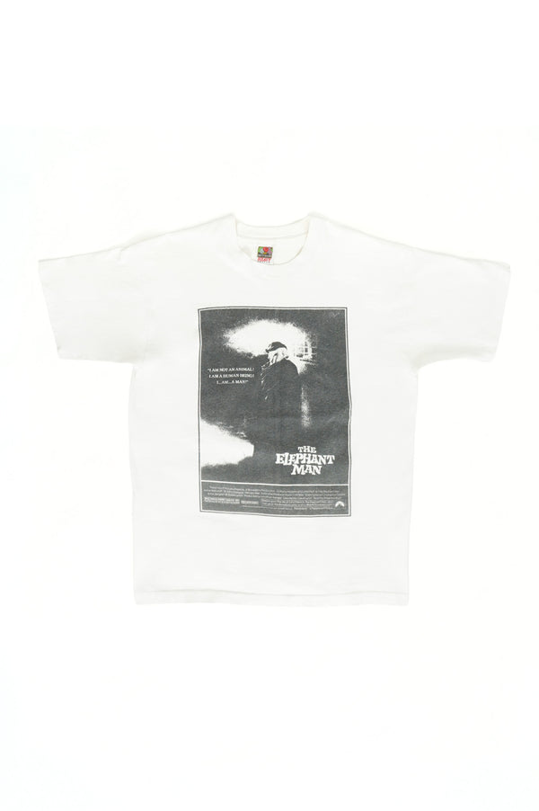 90's "FRUIT OF THE LOOM" -"ELEPHANT MAN" Movie Printed S/S Tee-