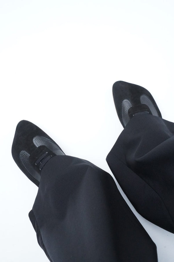 -OBLIQUA SNEAKERS- CALF SKIN/SUEDE