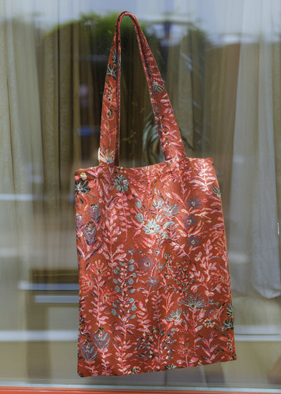 Gobelinbag -Mini Flower II Redbrown
