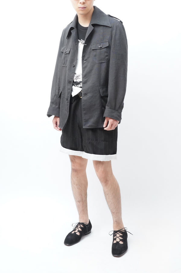 -Polyester mesh safari jacket-