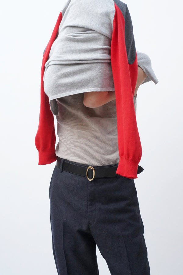 -Mesh Flared Trousers-