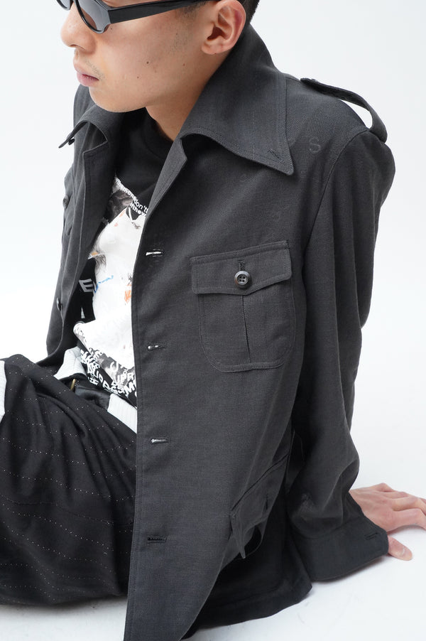 -Polyester mesh safari jacket-