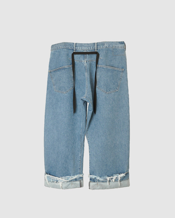 DEAN BLUE -Oversized denim trousers-[STONE]