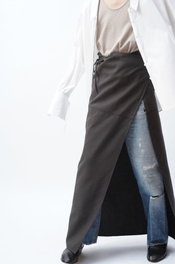 -SPAGO SKIRT- POLYESTER CANVAS