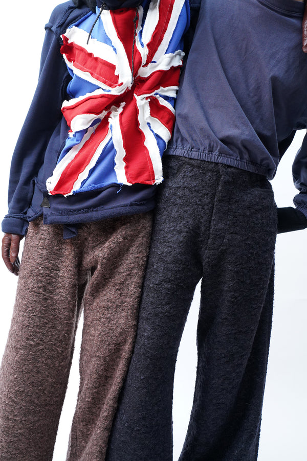 -Gathered Curly, Fluffy, Huggy Trousers-