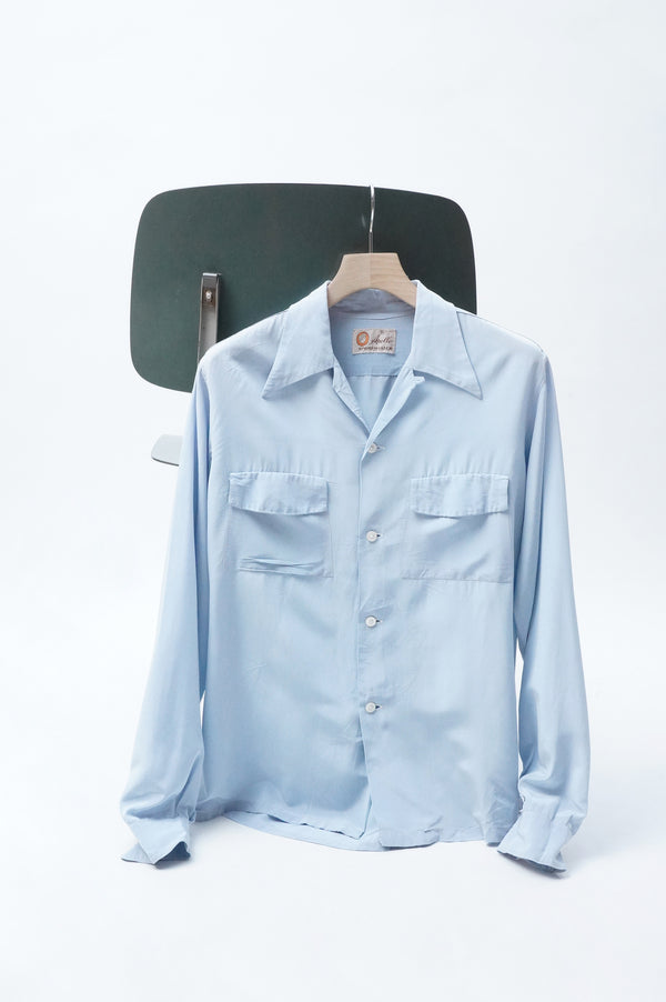 50's "APOLLO" -L/S Silk Shirt-