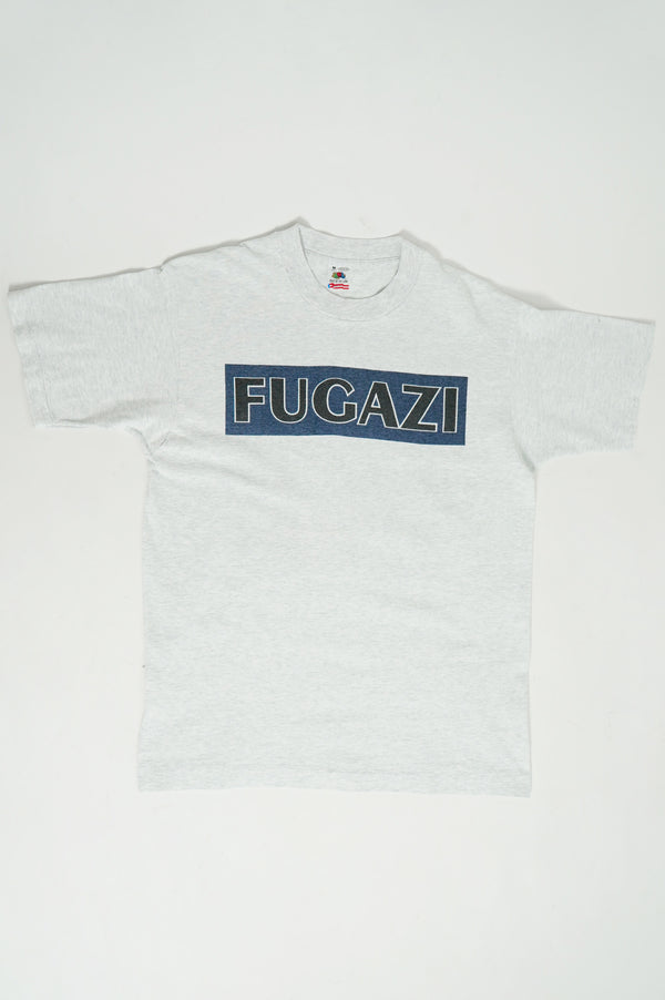 90's "FRUIT OF THE LOOM" -"FUGAZI" Band Printed S/S Tee-